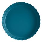 Tortiera in ceramica smaltata XL 32 cm blu Calanque Emile Henry