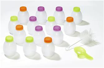 14 piccole bottiglie per yogurt da bere