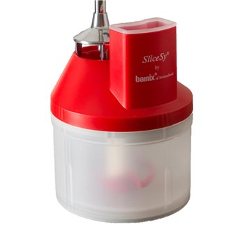 Mini tritatore SliceSy rosso per mixer a immersione BAMIX